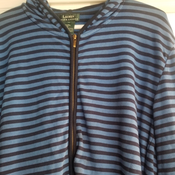 Lauren Ralph Lauren Sweater Zipper Striped Men's - Picture 8 of 8